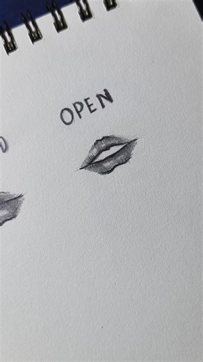 How To Draw Lips(Closed) and (Open)👄#drawing#lips