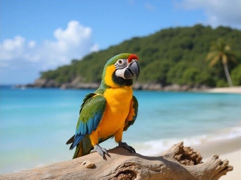 Tropical Jungle Birds 4K: Relaxing Nature Soundscape & Scenic Birdwatching