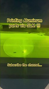 Production of Aluminum parts via laser powder bed fusion process!!!#additivemanufacturing #aluminium