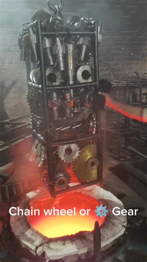 Chenweel Or Gear Ko Hardnig procees me dala gya #welding #walding #machine #technolyge #yt