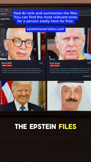 @_dbrogle on Instagram: "How it works is up next (as that won the poll) but if anyone is itching to see it, the backend pipeline is up on GitHub. It is a miserable mess since it’s a non-product pipeline 🙃 Website is here: epsteinoverview.com Hope that makes finding the files you wanna see easier! GitHub: http://github.com/dbrogle/epsteinprocessor Will be going over the non-technical approach to this tomorrow so use at your own peril"