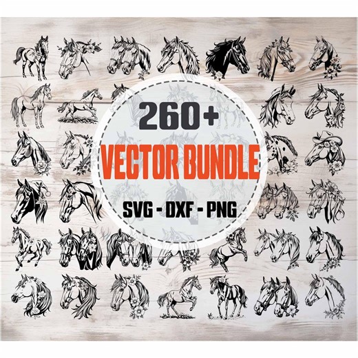 Horse SVG Bundle, Horse Vector, Horse Silhouette, Horse Clipart - Digital Download Svg, Png, Dxf, Svg Files for Cricut - Etsy
