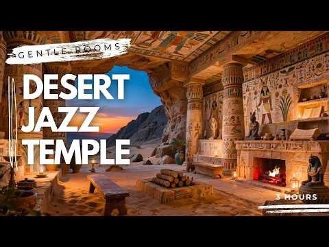 Ancient Egypt Ambience 🏺 3 Hours of Relaxing Egyptian Music | Desert Sunset & Cozy Temple Room