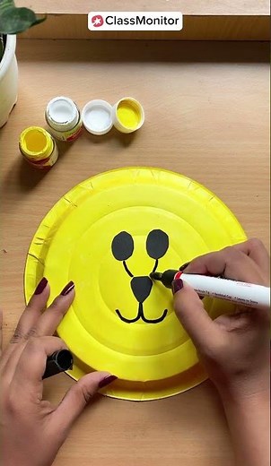 Paper plate animal masks for children #diy #shorts #papercraft #easycraft