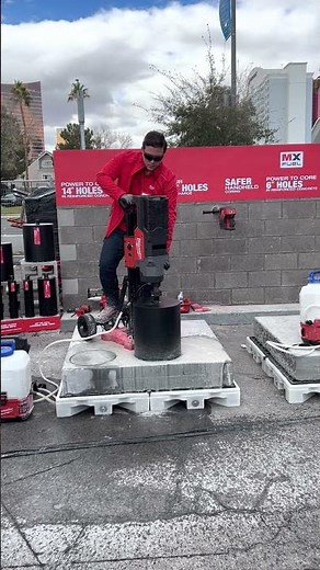 Milwaukee Tool Demonstrates Cordless Core Drill Rig at World of Concrete 2023