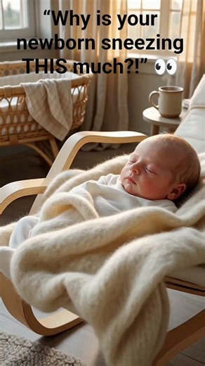 Reasons why newborns sneeze alot #newborn #baby #healthyparenting
