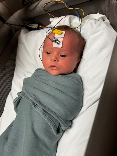 Having a baby with Down Syndrome is teaching me something new every day! Shep can HEAR!! Babies with down syndrome are commonly born with small ears and their canals are very narrow (not all). That can lead to fluid entrapment, which can result in hearing impairment. We want to give this little fella all of the tools and resources to have an amazing and successful life. We were all prepared to learn sign language and I had no idea that our 7 year old daughter took an elective club last year and