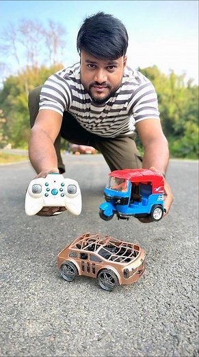 2in1 Remote Control Air Car and Rc Auto Rickshaw Unboxing