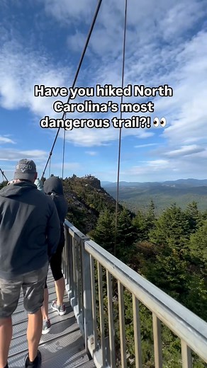 I have 🔥 Several times, and it’s hands down my favorite trail in North Carolina. Currently, the Profile Trail is still closed due to Hurricane Helene, so you will need to access this from the NC State Park at the Grabdfather Swinging Bridge. There is a fee to e there the park, so purchase tickets online. 🥾 The Grandfather Trail to Calloway Peak ✨ I did this Out & Back and added on Macrae Peak for a little over 6 miles ‼️ Rock Scrambles & Ladders 🐶 Dogs not recommended ✨ Difficulty- Hard Have 