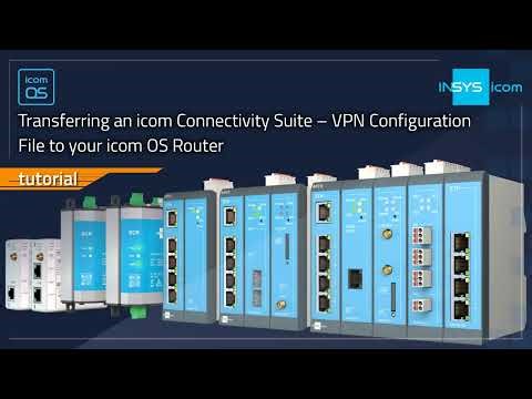 Transferring an icom Connectivity Suite – VPN Configuration File to your icom OS Router