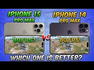 iPhone 15 Pro Max vs 14 Pro Max (90 FPS Comparison) in PUBG Mobile & BGMI Which one is Better?