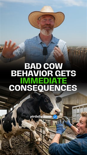 Bad cow behavior gets IMMEDIATE consequences 😲🐂 Follow for a front-row seat to ranch life, the daily care of our happy cows, how they’re raised, and the beef that brings it all home (and tastes amazing).