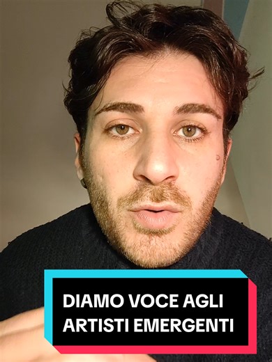 UNO SPAZIO PER ARTISTI EMERGENTI? Questa è un'idea di format che si realizzerà solo se avrò modo di trovare il candidato ideale per questo progetto. Se sei un artista emergente condividi e di la tua, se ti senti di ricoprire questo ruolo contattaci in privato!