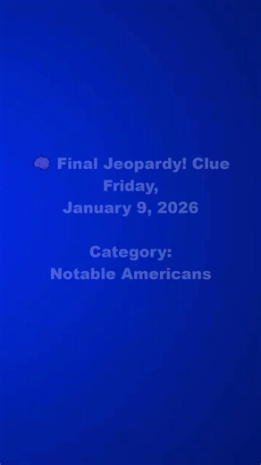 Mercedes Fogelstrom on Instagram: "Jeopardy! Final Jeopardy! Clue, Monday, February 9, 2026 Category: 20th Century Literary Names CLUE: In 1950 he won a Tony for Best Play & 18 years after his 1965 death, he would go on to win 2 Tonys for a musical. ANSWER: Who is T. S. Elliot? T. S. Eliot won the 1950 Tony for The Cocktail Party. After his death in 1965, the 1983 Broadway production of Cats, based on his Old Possum’s Book of Practical Cats, won multiple Tonys, matching the clue’s exact timeline