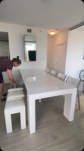 Ultimate Space Saving Dining Table Set by @expandfurniture 👇Comment below for more details or checkout or website in bio! | Expand Furniture