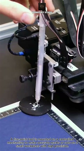 Tiny CNC Pen Plotter: How Precision Motion Creates Detailed Marks for Small Parts #CNC #Tech #Tools