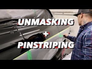 UNMASKING A PAINT JOB + PINSTRIPING THE TWO TONE EDGE