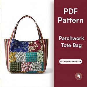 Quilted Patchwork Paisley Tote Bag Sewing Pattern (digital Download) - Etsy Australia