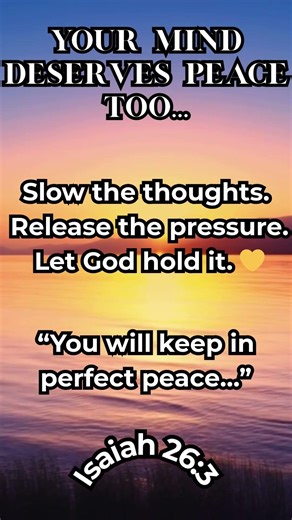 Your Mind Deserves Peace 🌿 | Isaiah 26:3