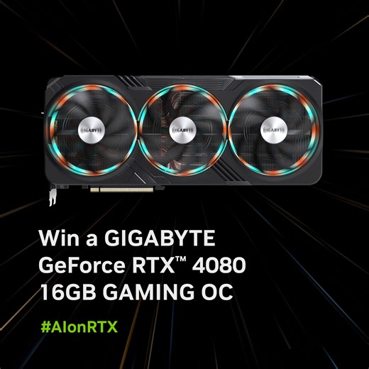AI Tip: Turn on the NVIDIA Broadcast app when live streaming for AI greenscreen and to filter out noise 📺 Tell us your fave tips & tricks for taking advantage of AI apps on your GPU below comment #AIonRTX to win a @AorusOfficial GIGABYTE GeForce RTX™ 4080 16GB GAMING OC GPU! | NVIDIA GeForce Australia & New Zealand