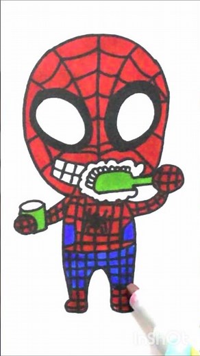 Easy Trick to Draw Clean Spider-Man! 🕷️ #drawing #tutorial #shorts