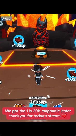 Achieving 1 in 20K Magmatic Jester in Roblox