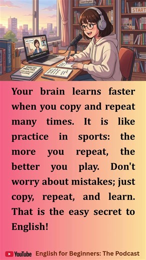 The Secret to Learning English Copy and Repeat | English Reading and Listening Practice #easyenglish