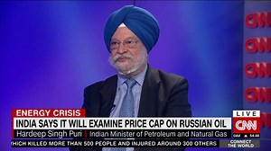 1.4M views · 41K reactions | "Absolutely none. There is no moral conflict." I asked India's Minister of Petroleum Hardeep Singh Puri whether there was any moral conflict around his country's importing Russian oil, he tells me without Russian oil, prices will only go up. | CNN Connect the World | Facebook