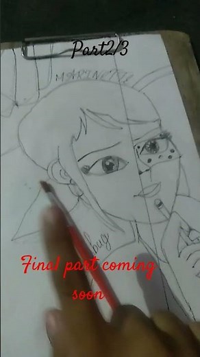 part2 of drawing marinette #mlb#ladybug