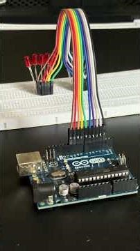 Knight Rider LED blink 🔴➡️🔴Smooth scanning lights using Arduino. #arduinoproject #LEDs #robotics