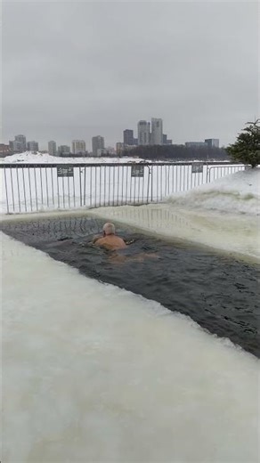 From the life of Russian MORZH. If you want to be healthy - Harden yourself!