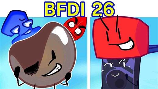 Friday Night Funkin' VS BFDI 26 + 过场动画 & 歌词 | Battle for Dream Island (FNF Mod)