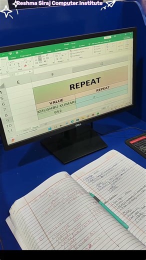 Repeat Function in Excel | REPT Formula Easy Trick 🔥#Excel#ExcelShorts#ExcelTips#MicrosoftExcel
