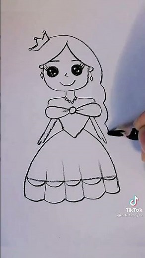 🎨Princess Drawing👸تعليم رسم اميرة