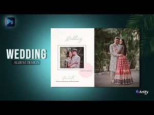 Wedding Album Design in Photoshop | Simple & Elegant Layout Tutorial | ‪@ArtifyPS‬