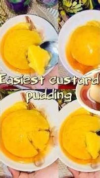 Sirf 4 ingredients aur bnaae easiest Custard Pudding Recipe🍮 |cooking #puddingrecipe #shorts