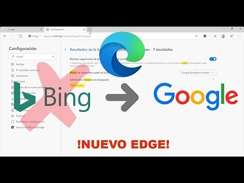 ✅Establecer Google motor de búsqueda predeterminado en el Nuevo Microsoft Edge en Windows 10✅ - 2020