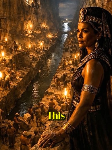 This Egyptian queen invited all men to dinner. None of them woke up. They took her brother from her. So she spent years planning. One feast. One chamber. One river. By morning, only silence. Then she vanished. 👑 #ancientegypt #viral #pharaoh #history #egypt