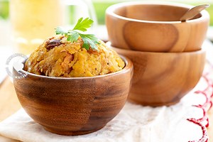 Mofongo [Video Receta] Plátano y Chicharrón de Cerdo
