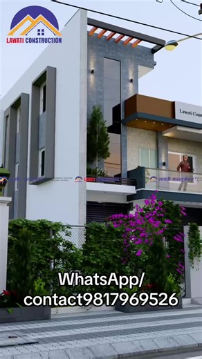 2.5 storey 3d house design💕#lawoticonstruction🙏🙏 #modernhomedesign #interiordesign #officedamakjhapa #foryou