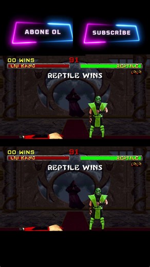 Mortal Kombat II (1993) – MK2 – Reptile Acid Kill | MK2 Shorts #retrogaming #shorts