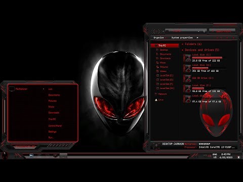 Alienware Alpha Red Ultimate theme for Windows 10