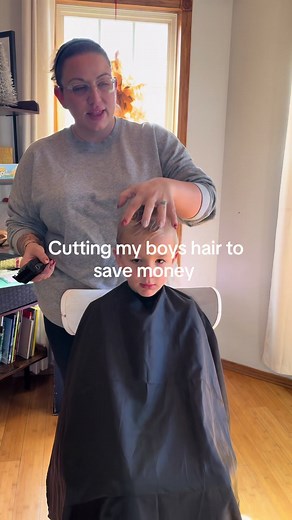 The boys get their hair cut as often as they want now, we try different hair styles, and we’re saving a ton of money. #momsoftiktok #hair #haircut #diy