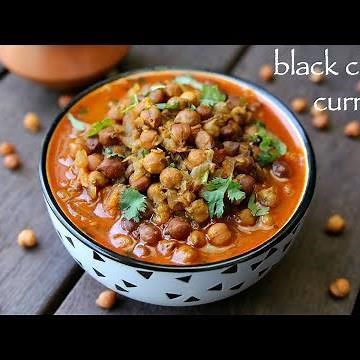 kala chana recipe | black chana masala recipe | black chickpeas curry