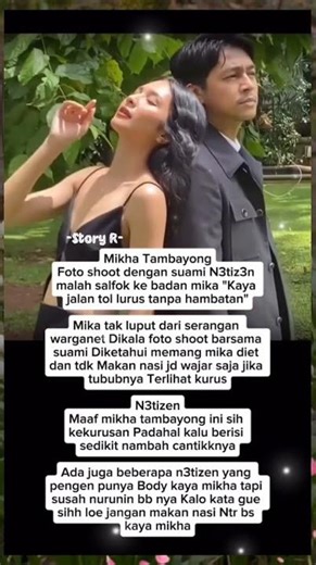 Foto Mesra Mikha Tambayong & Suami, Netizen Malah Komentari Fisiknya‼️