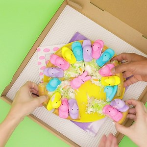 328K views · 634 reactions | PEEPS + pizza = The most magical dessert! | Brit + Co | Facebook