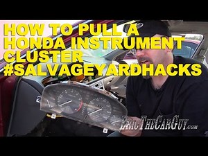 How To Pull a Honda Instrument Cluster #SalvageYardHacks