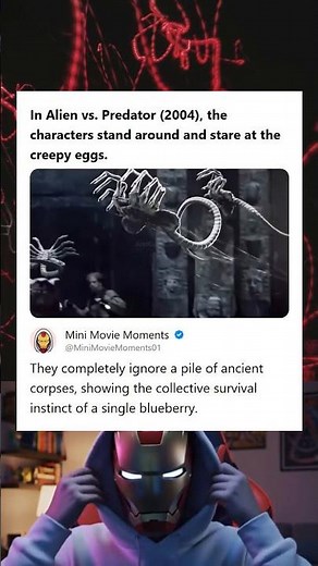 Alien vs Predator 2004 Characters Stare at Eggs and Ignore Ancient Corpses