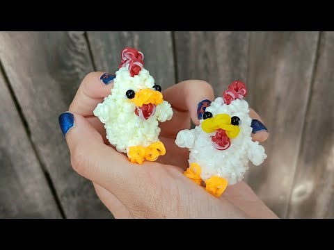 Loomigurumi Mini Chicken Tutorial (Rainbowloom)