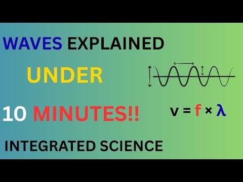 WAVES EXPLAINED UNDER 10 MINUTES!!| INTEGRATED SCIENCE